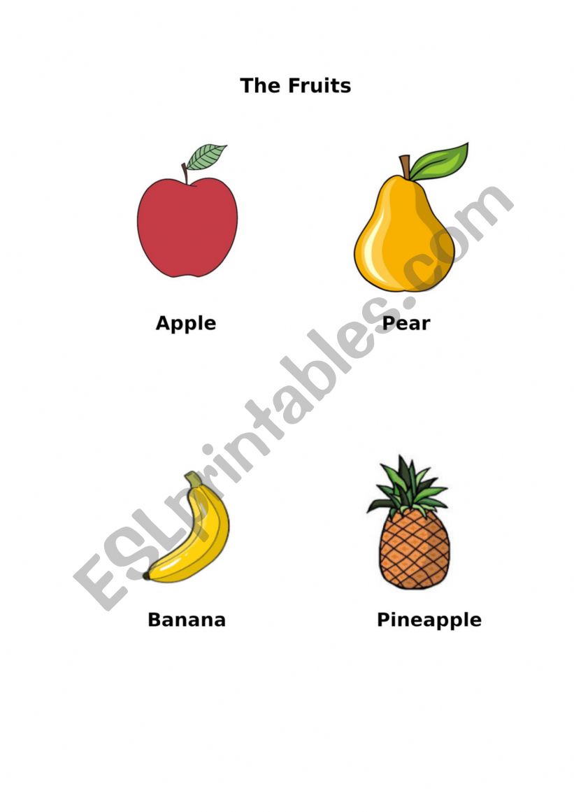 The Fruits worksheet