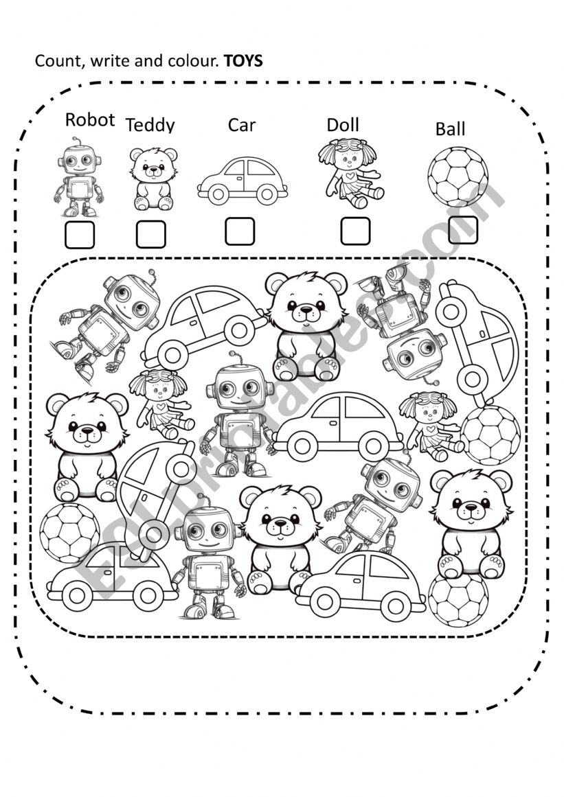 TOYS worksheet
