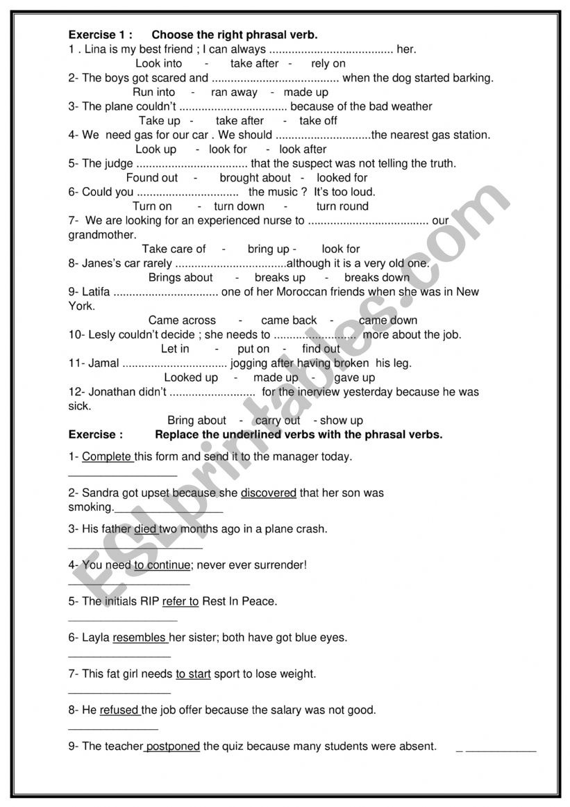 linking words exercises for 2 bac students
