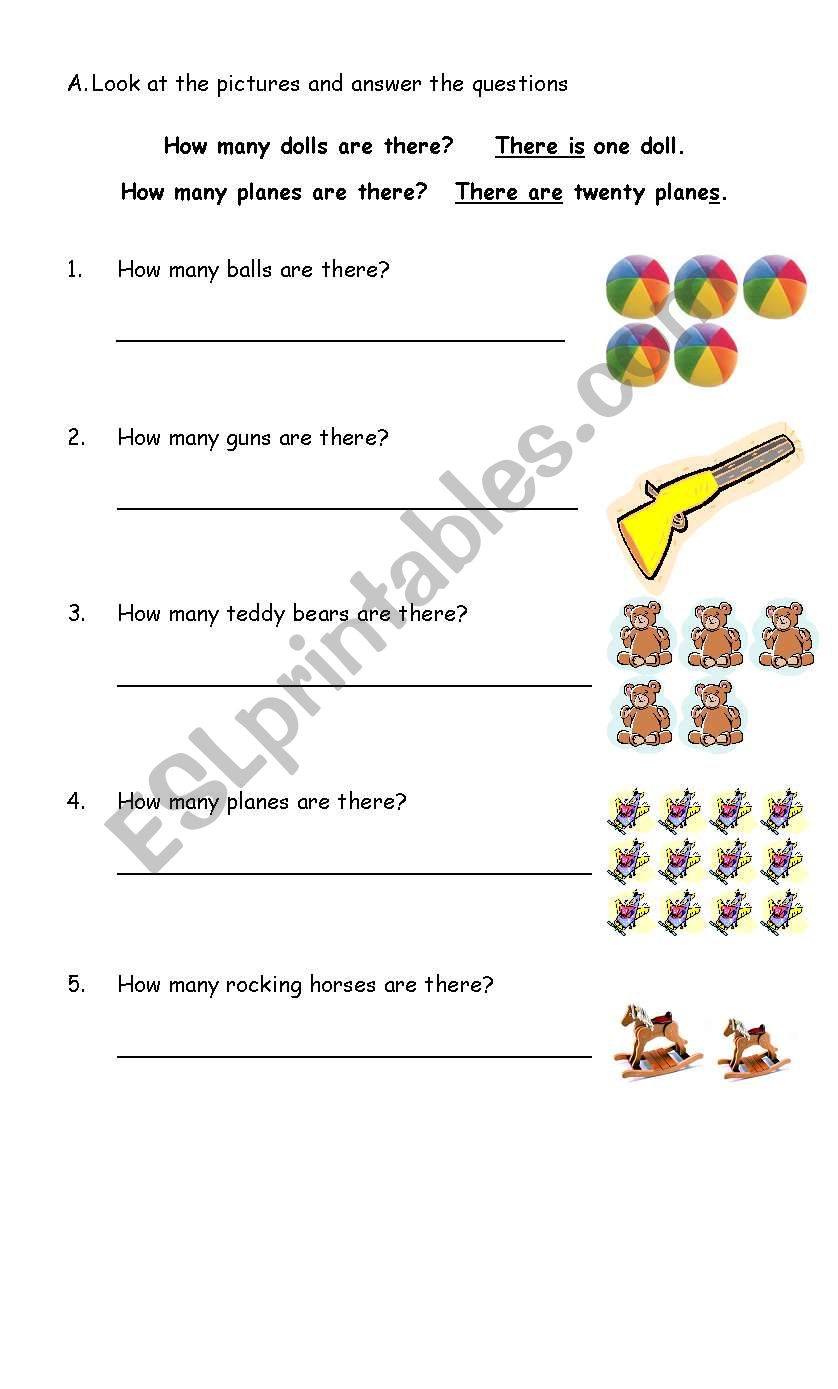 How many _______ are there? worksheet
