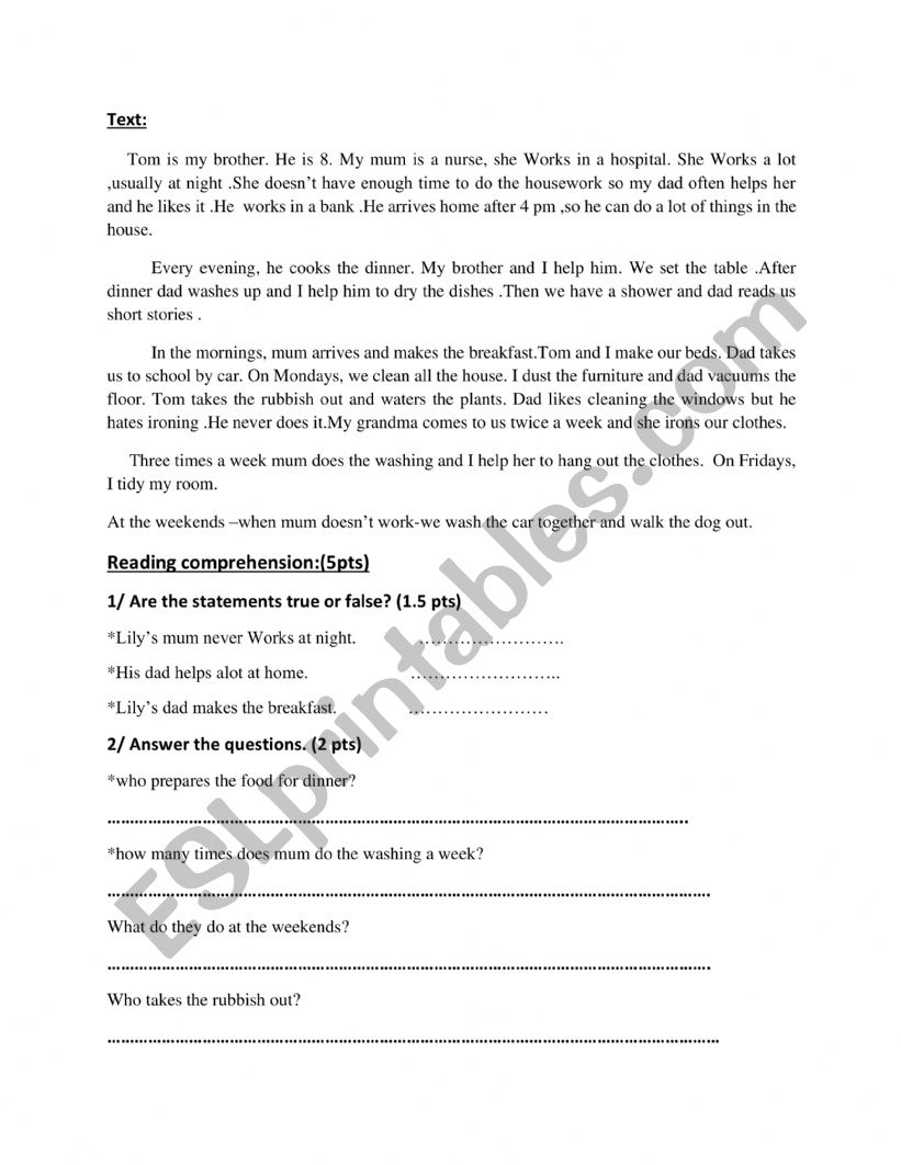 end term test 2 worksheet