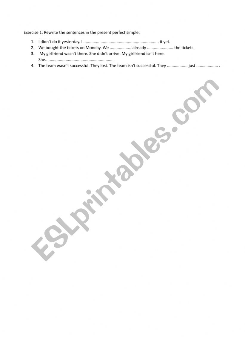 Present Simple and continuous worksheet