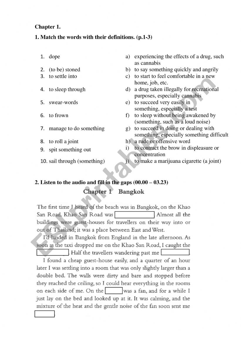 Alex Garland - The Beach - Chapter 1 - Level 6