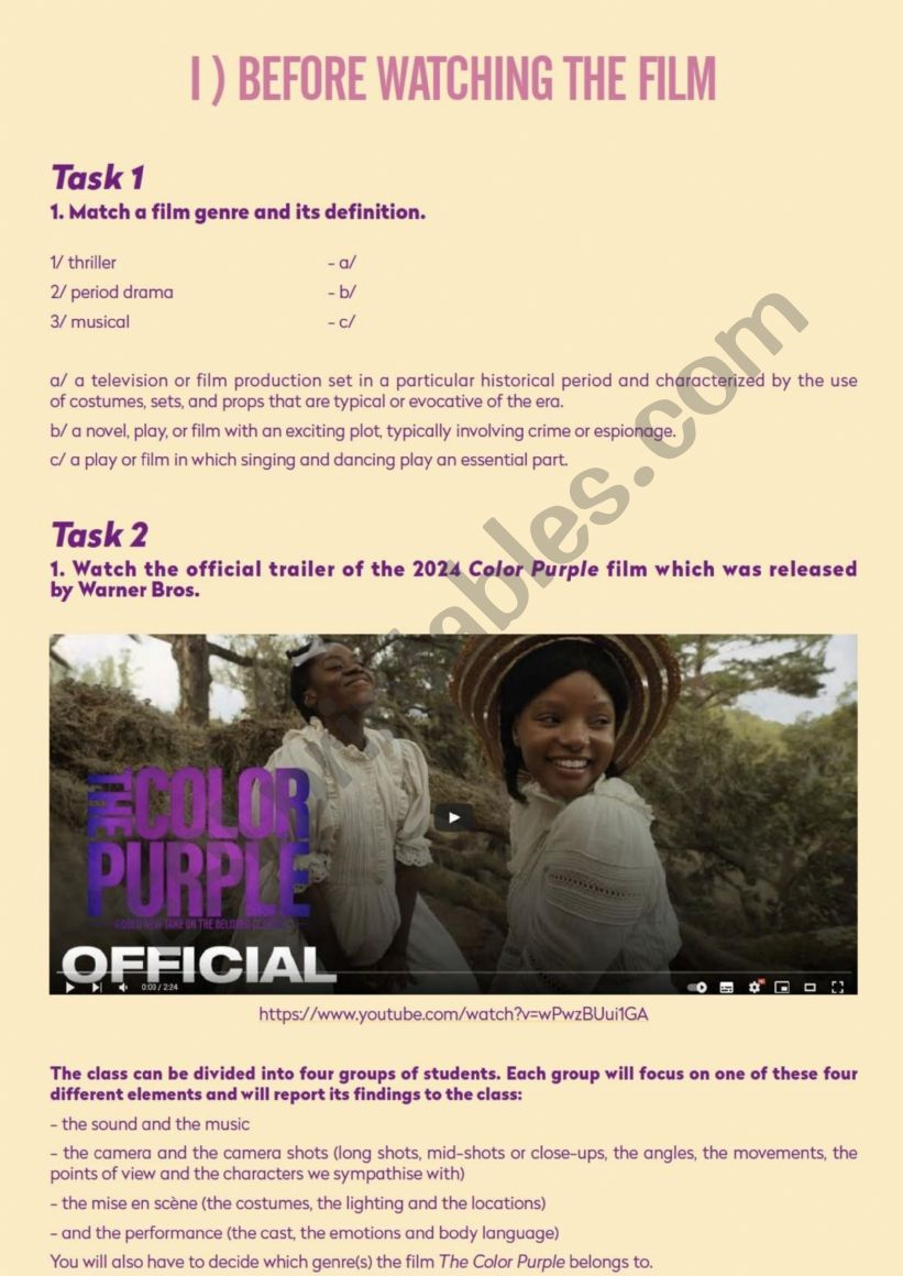 The Color Purple Movie 1 Trailer