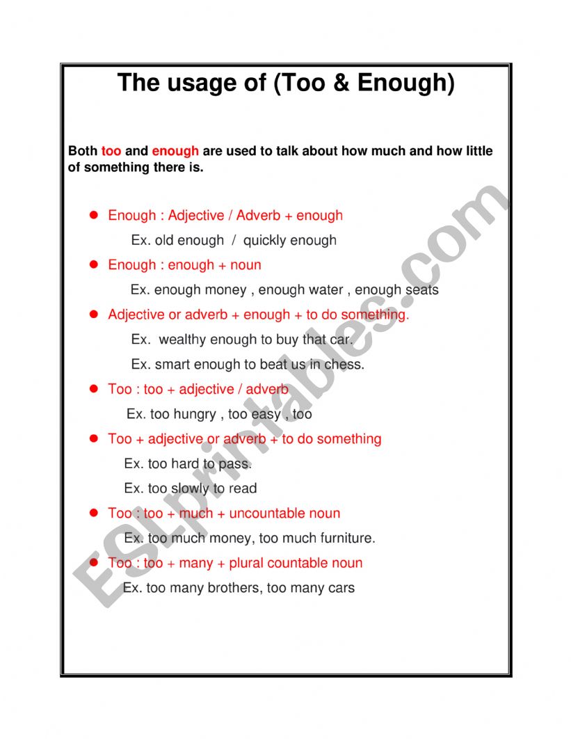 quantifiers  worksheet