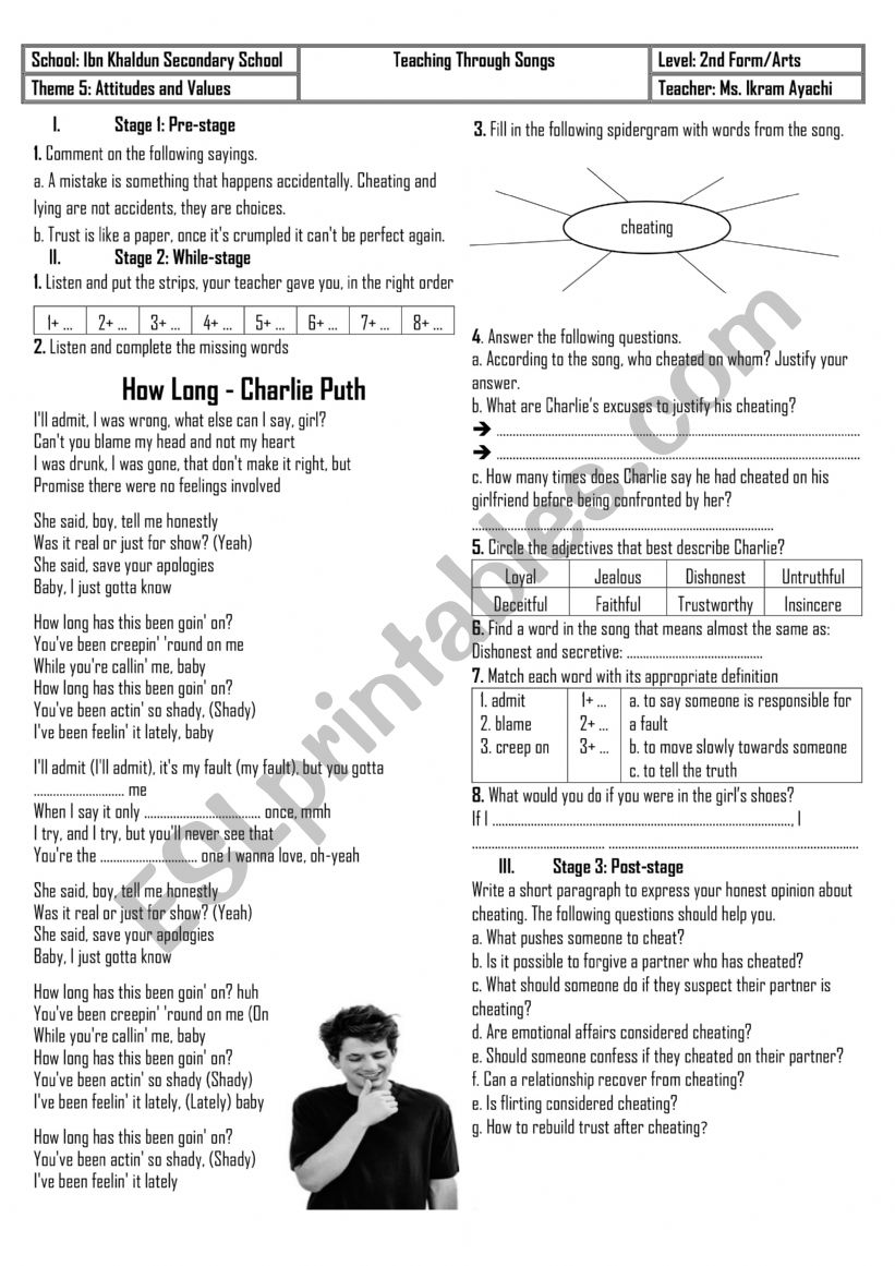 2nd Form - Lesson n� 14 - Why I Had to Leave My Job - Teaching Through Songs