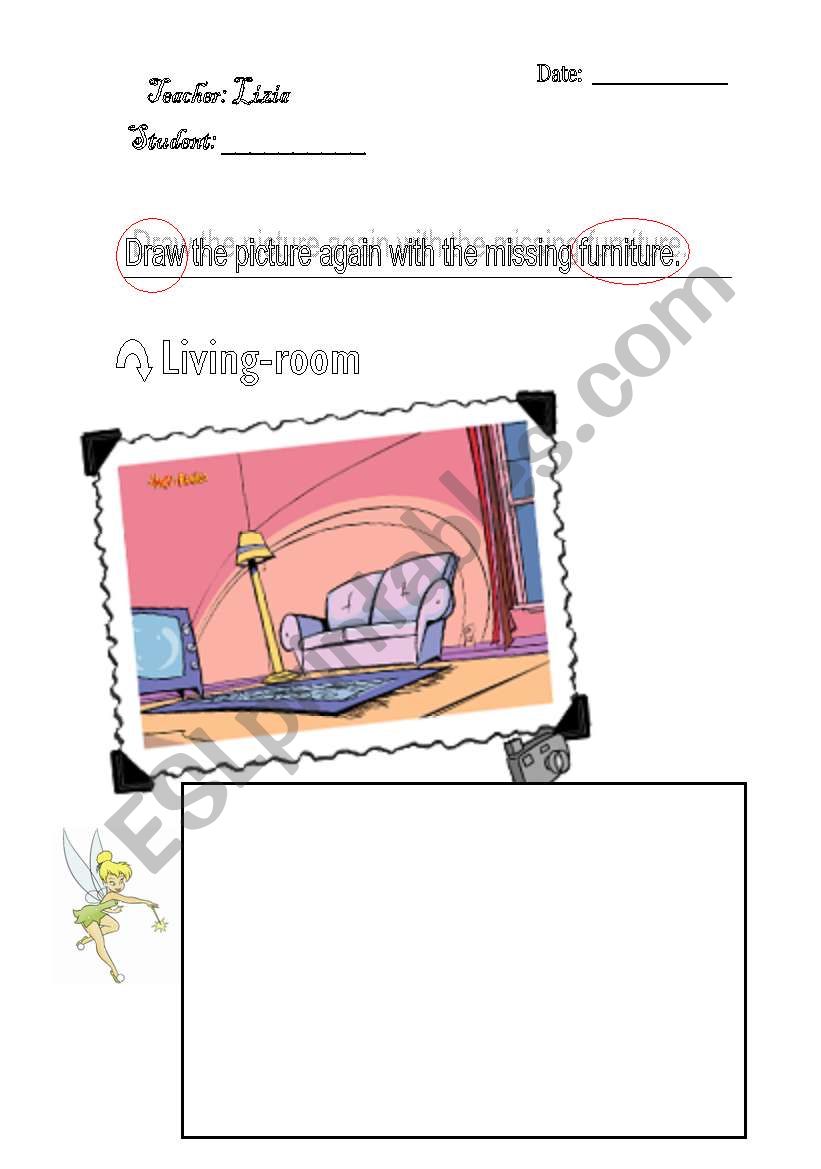 DRAWING (furniture) worksheet