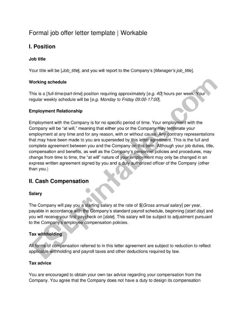 Business EMail Layout worksheet