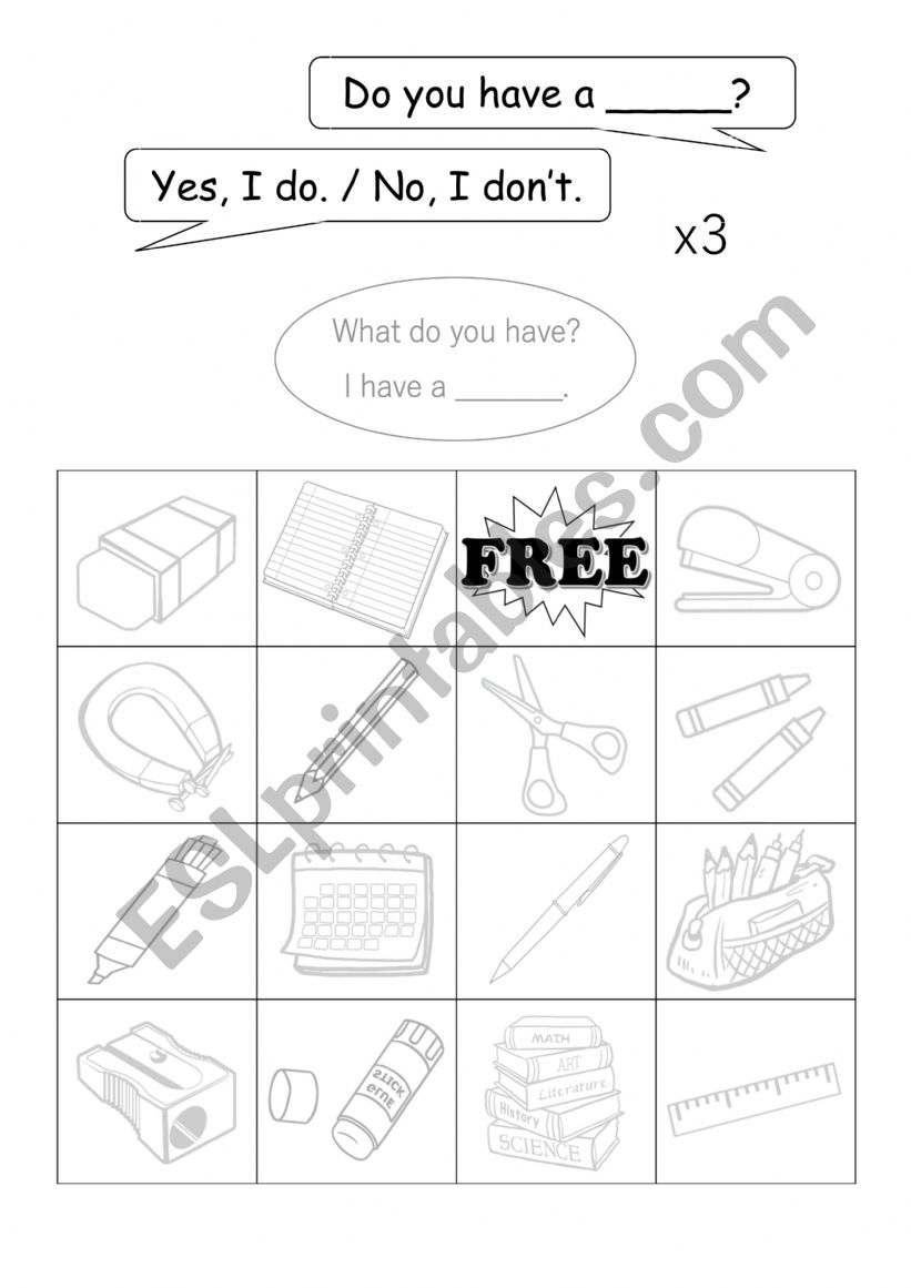 Do you have worksheet
