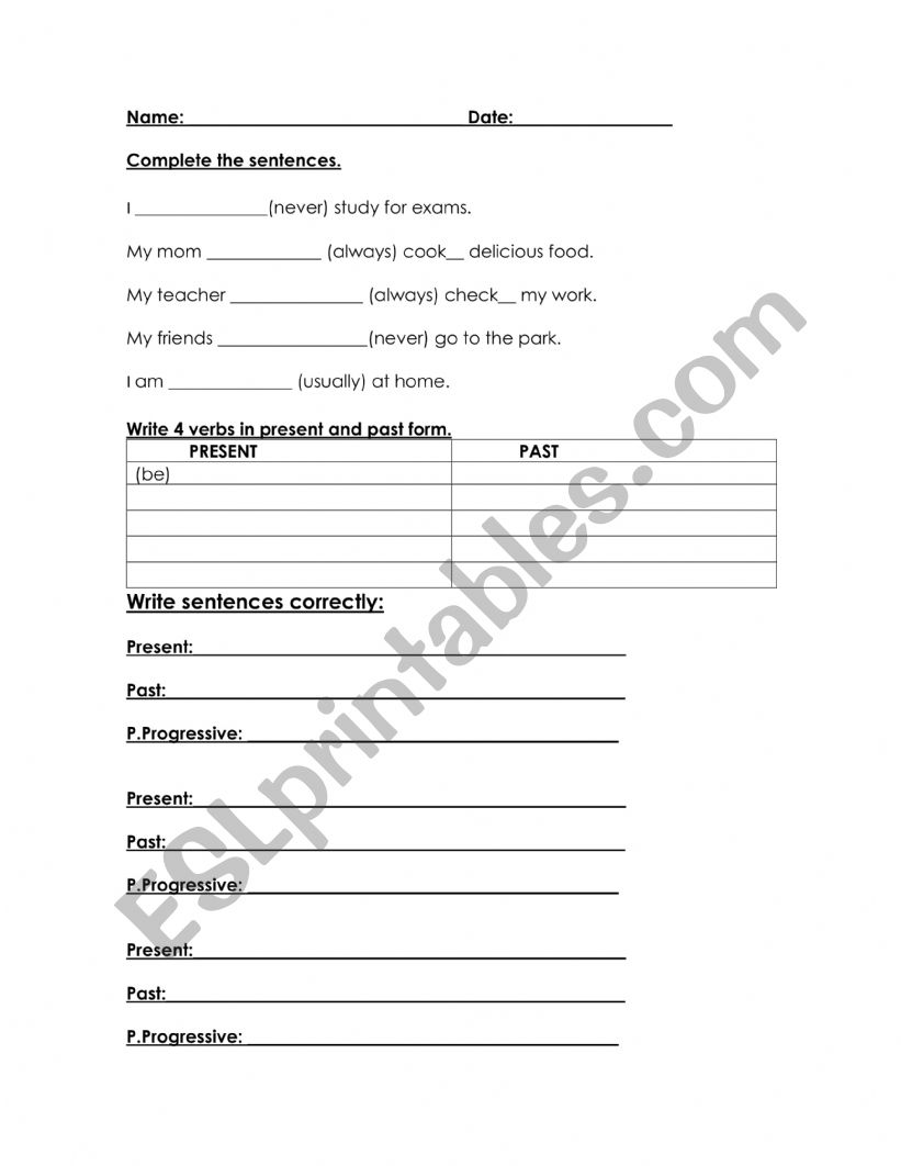 Review worksheet