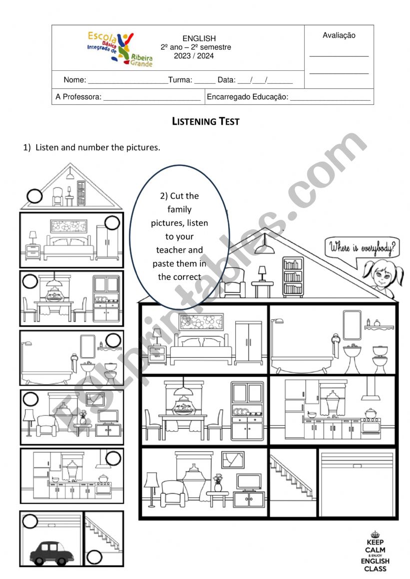 My house worksheet