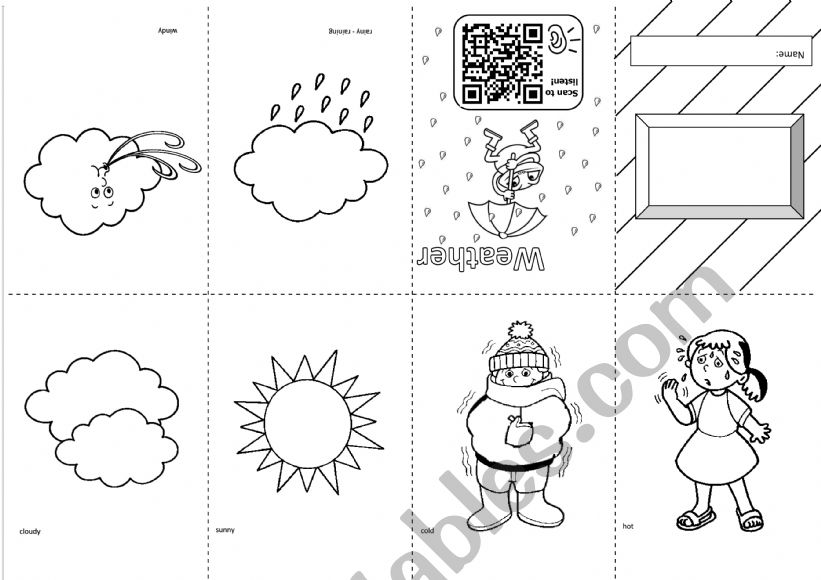 Weather Mini Book worksheet