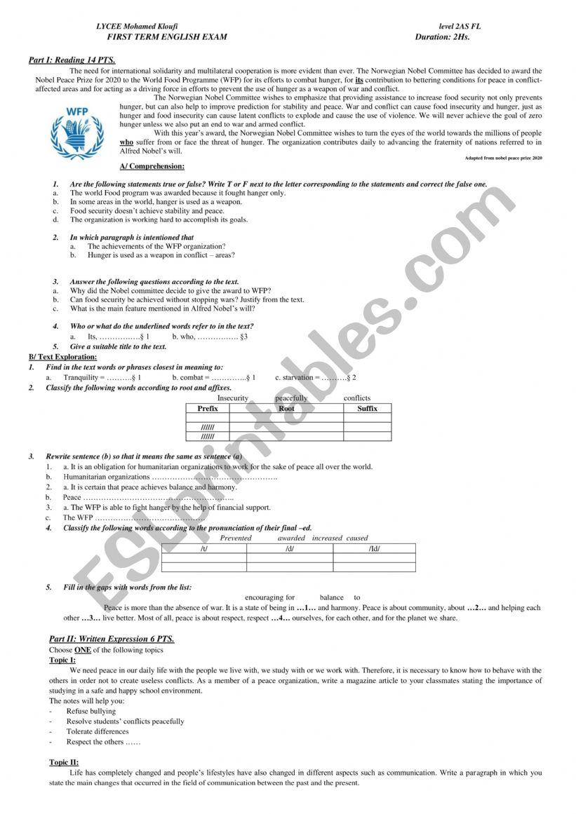 suitable for 2nd year classes common streams