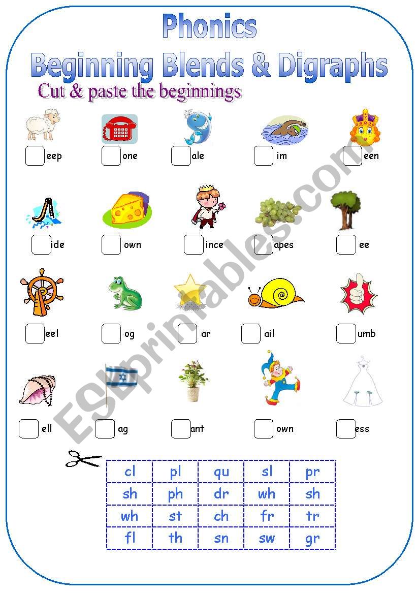 Phonics-Beginning Blends & Digraphs