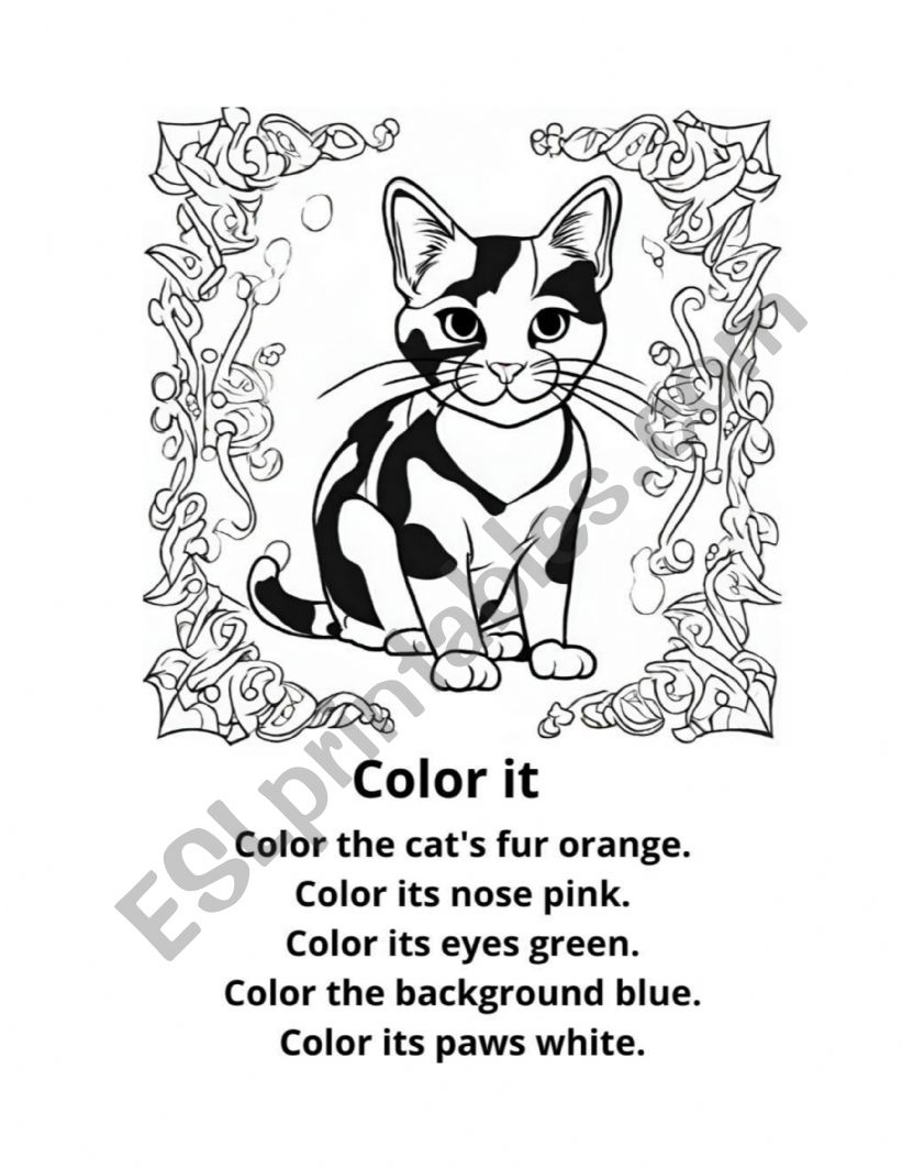 Color it  worksheet