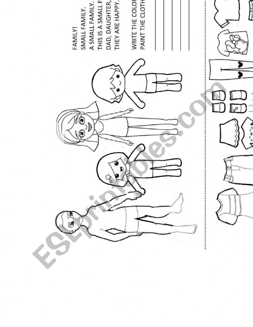 FAMILY PUPPET worksheet