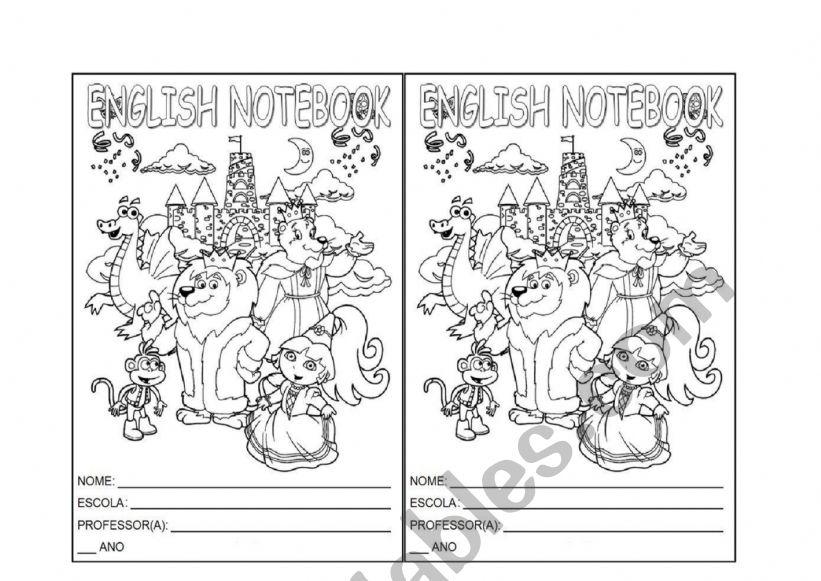 English Notebook - ESL worksheet by teacherjosiane84