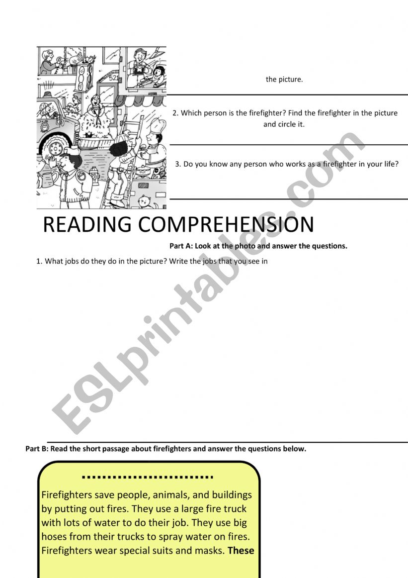 Colorful days worksheet