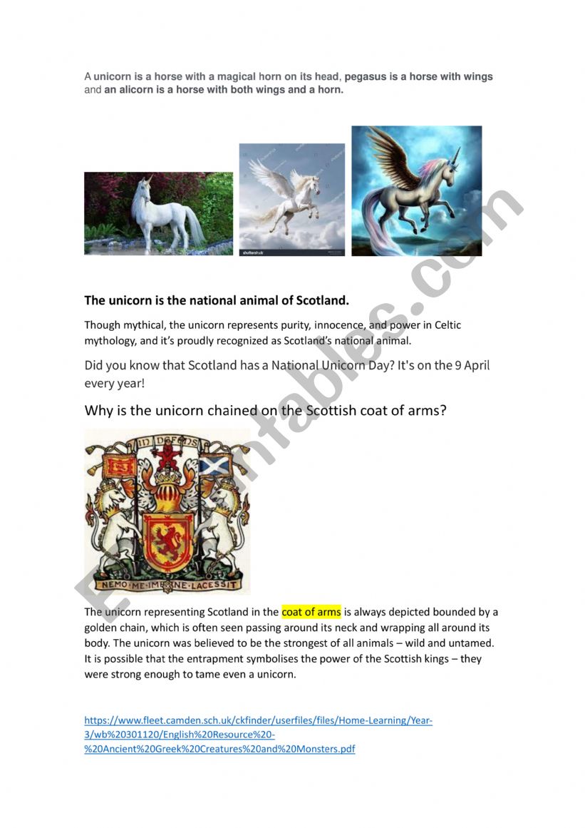 Unicorn, Pegasus and Alicorn Myths