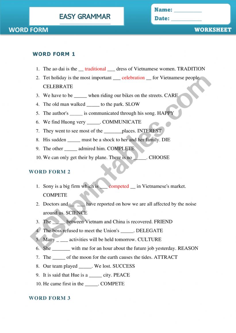 Farm Worksheet worksheet