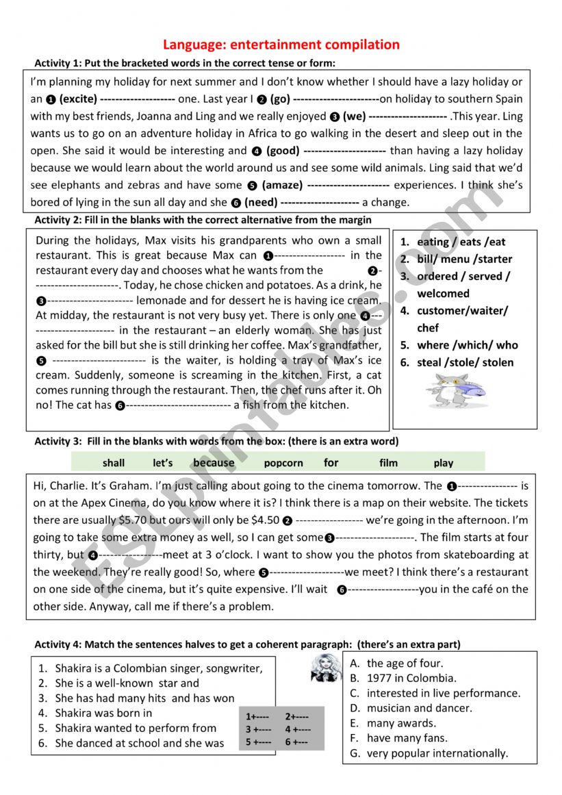 mid term test 3 9th form compilation