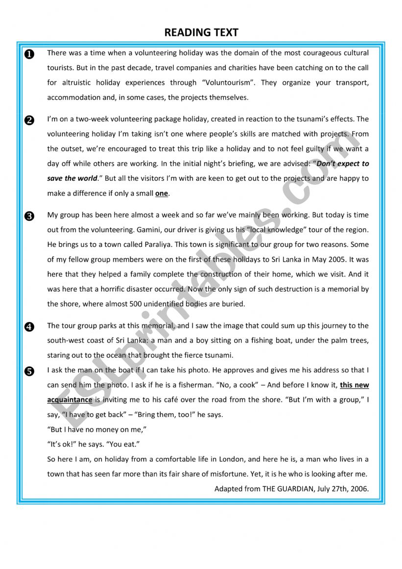 4th fotm test  worksheet