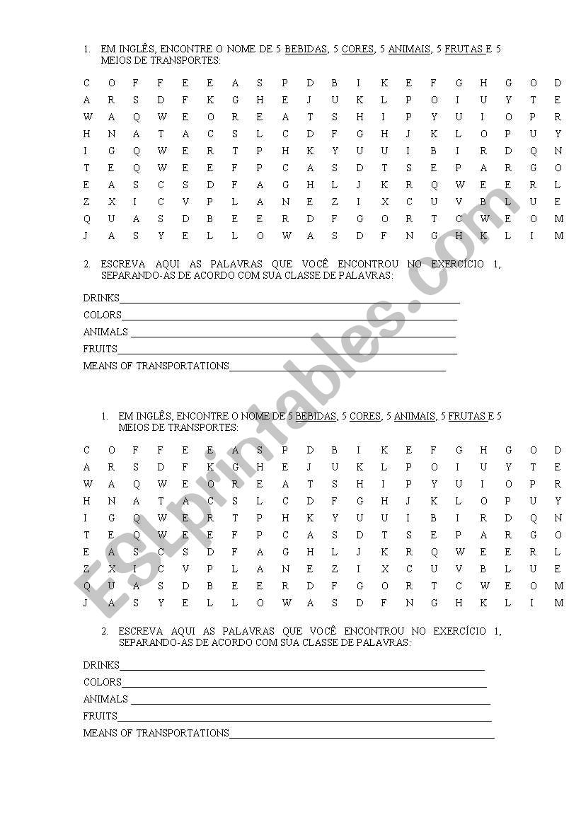 Crosswords - Vocabulary worksheet