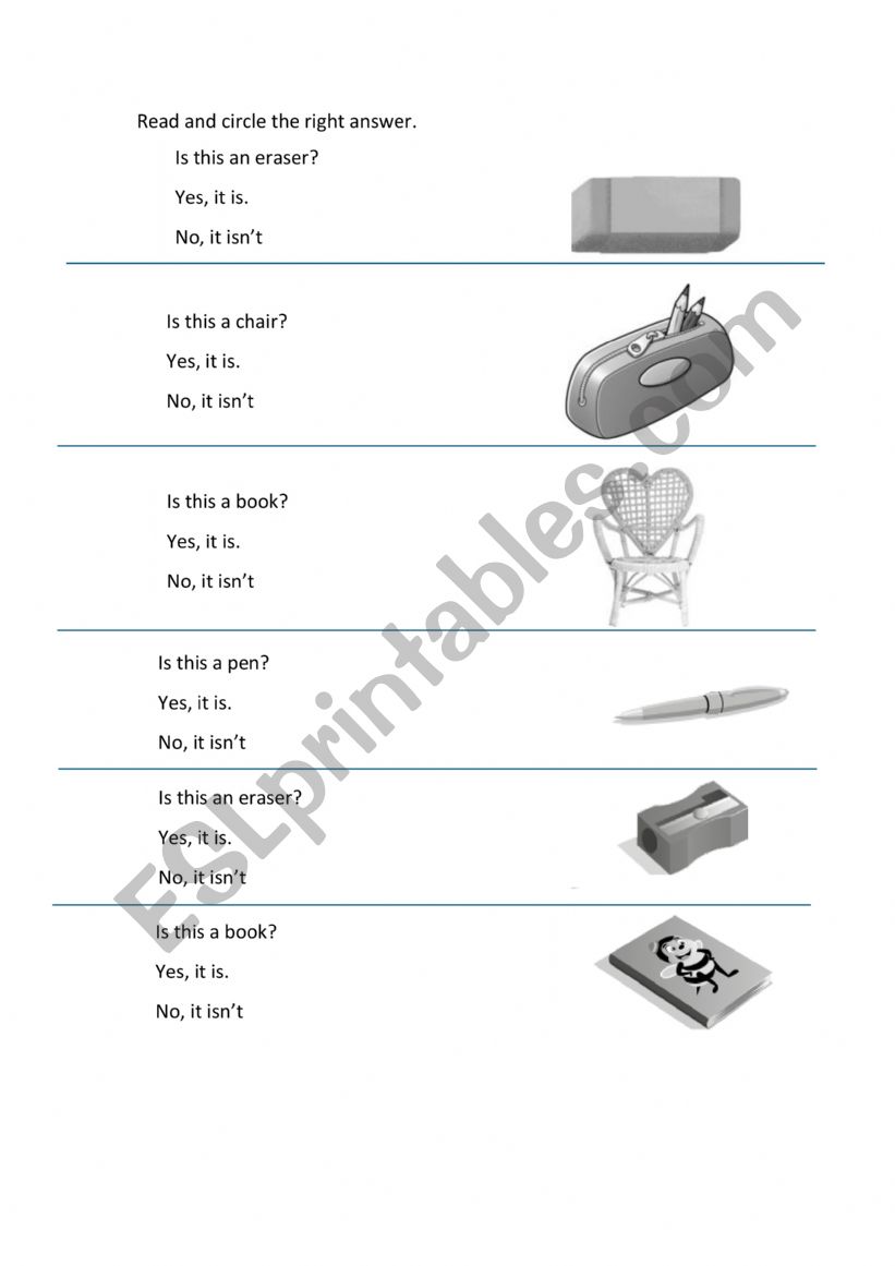 Reading Comprehension worksheet