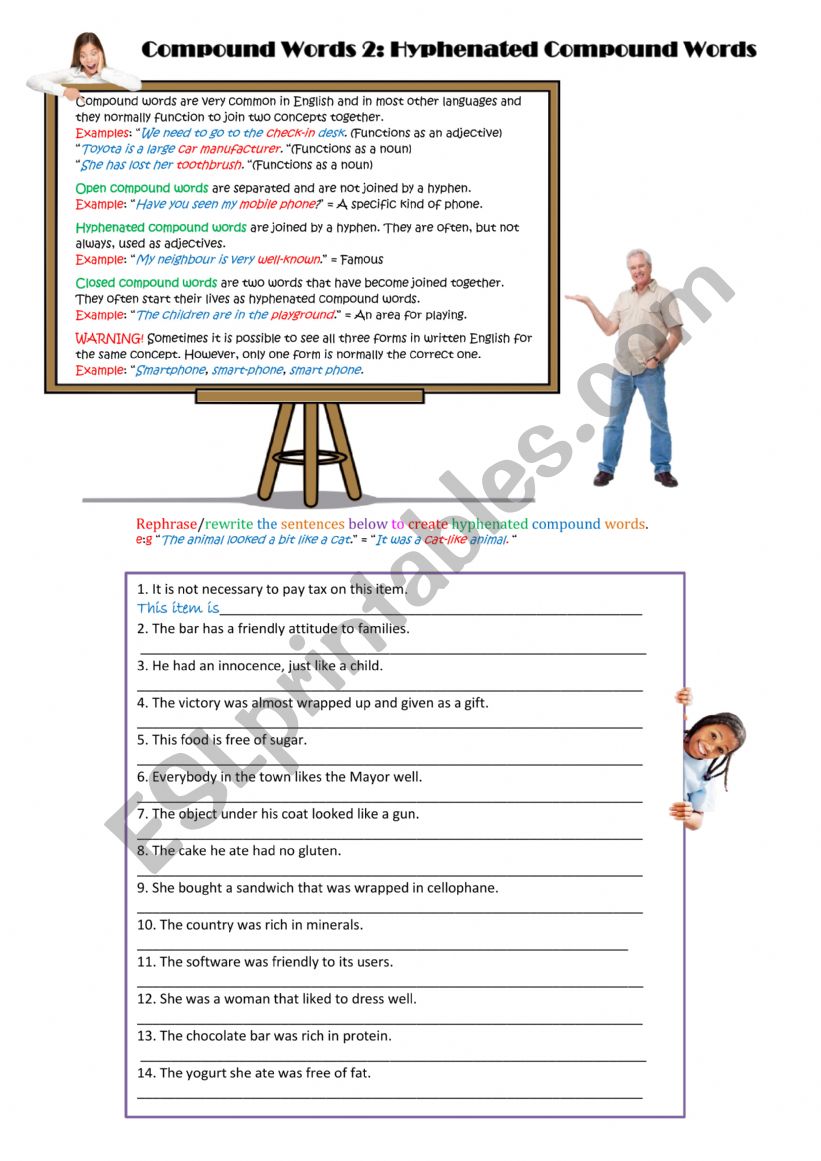 Compound Word 2: Hyphenated Compound Words