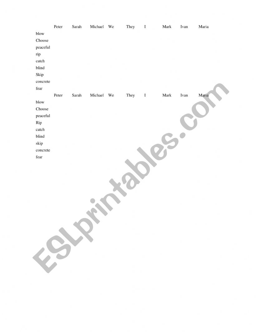 Narval Battle worksheet