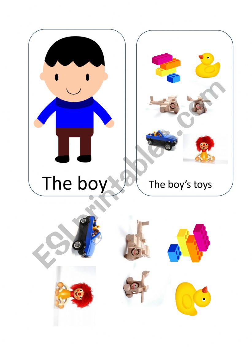 The boyÃ¯Â¿Â½s toys worksheet
