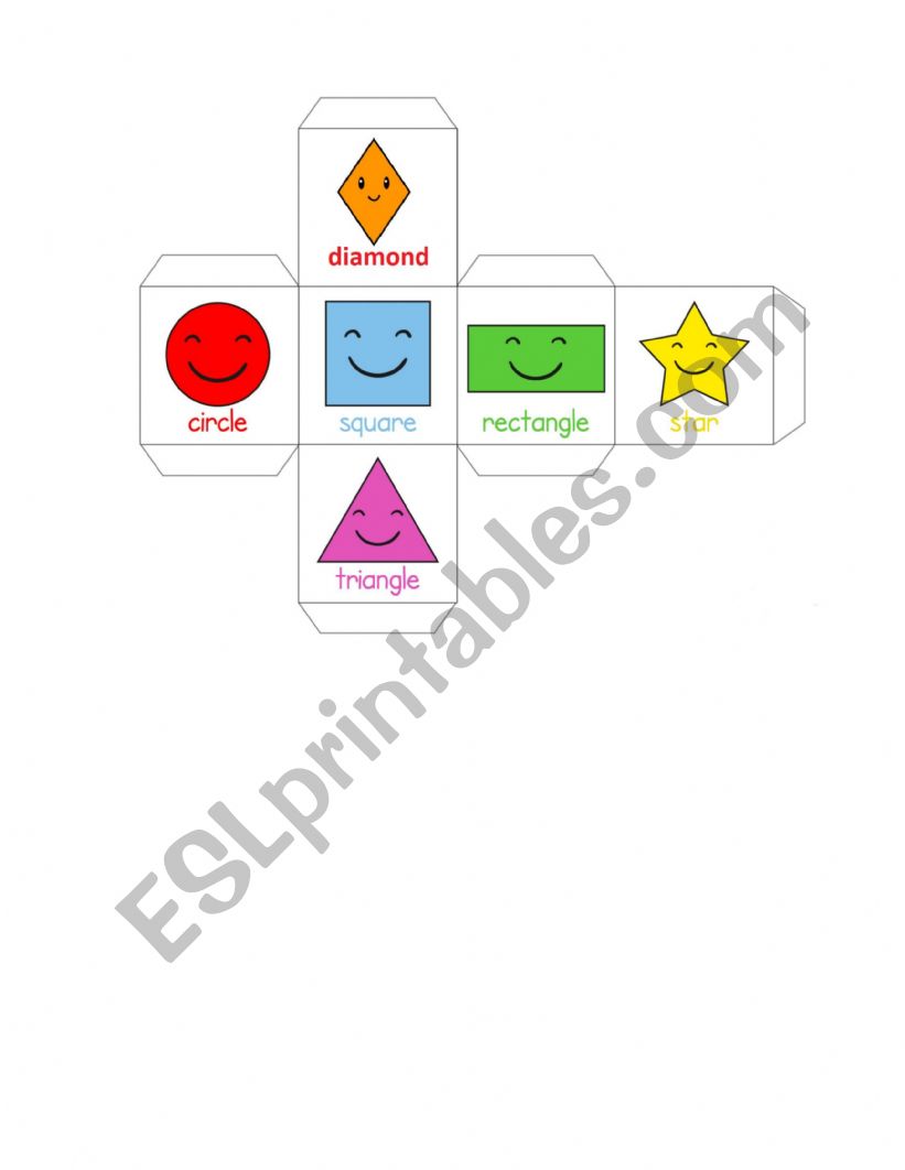 SHAPES DICE worksheet