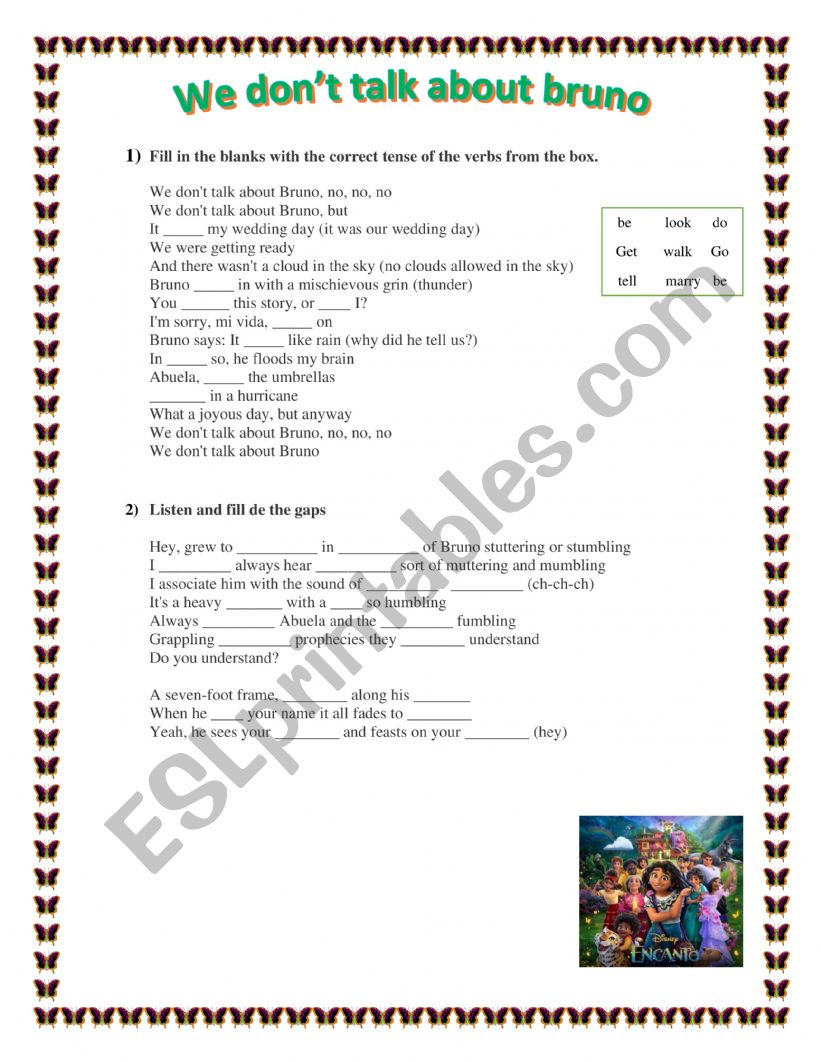 we donÃ¯Â¿Â½t talk about bruno activity