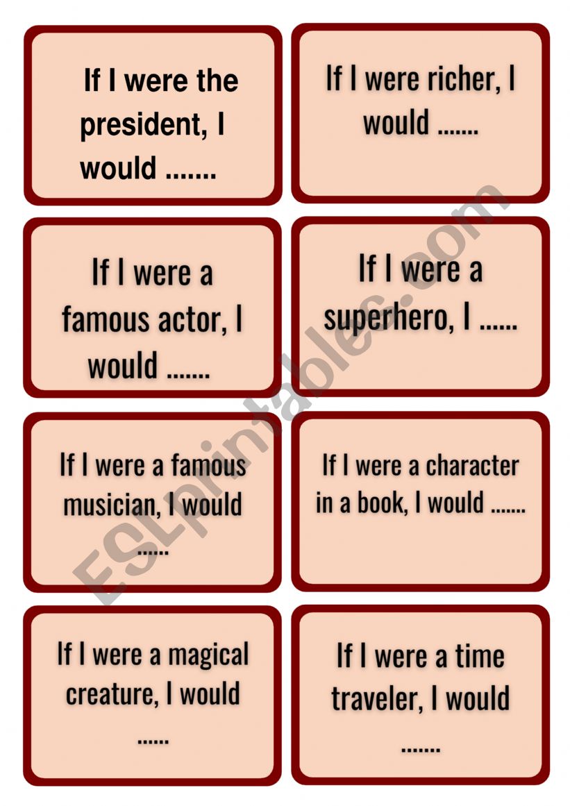 If clauses - Questions worksheet