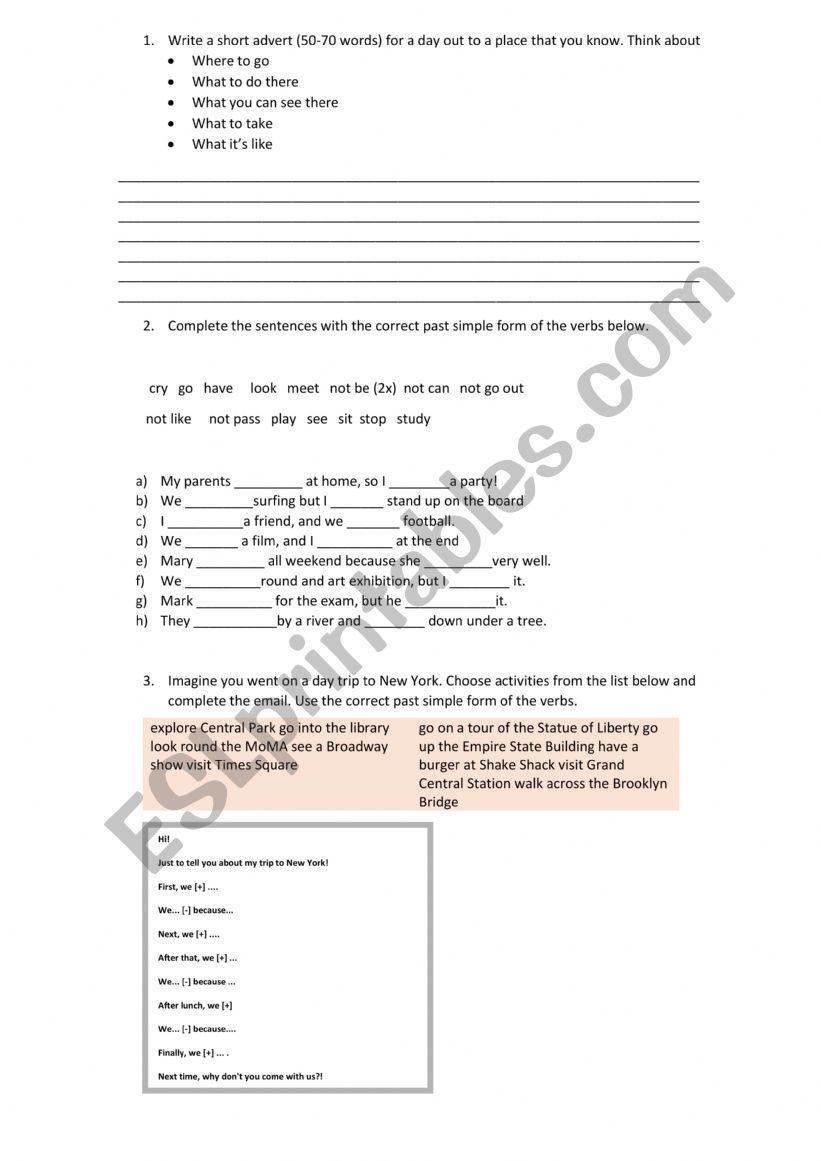 Grammar and Vocabulary Review 
