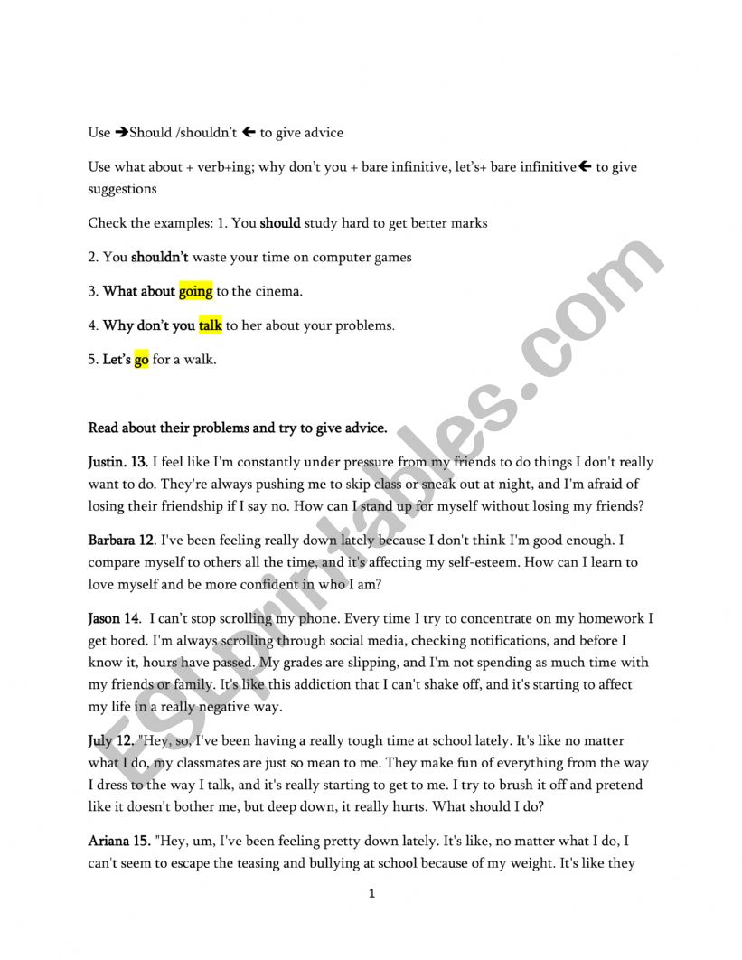 why worksheet
