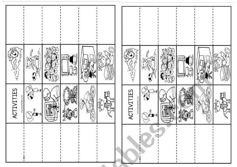 Busy week fipbook worksheet