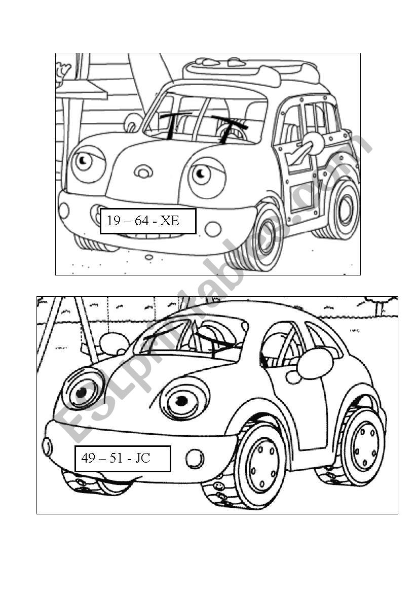 Cars registration6 worksheet