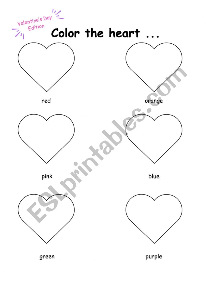 Color the hearts (Valentine�s Edition)