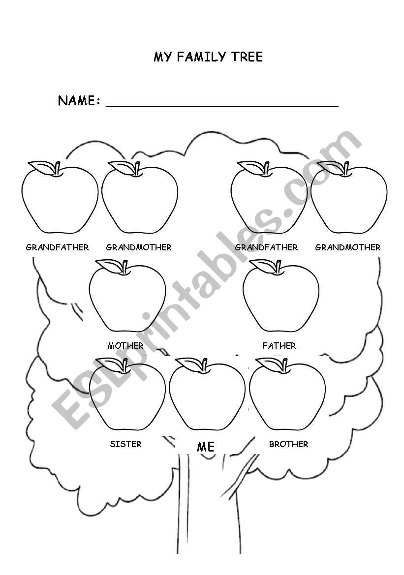 Family tree worksheet