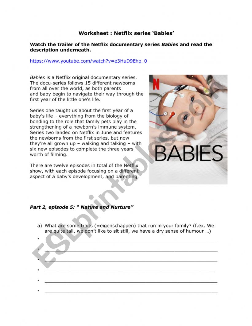 Netflix babies nature vs. nurture