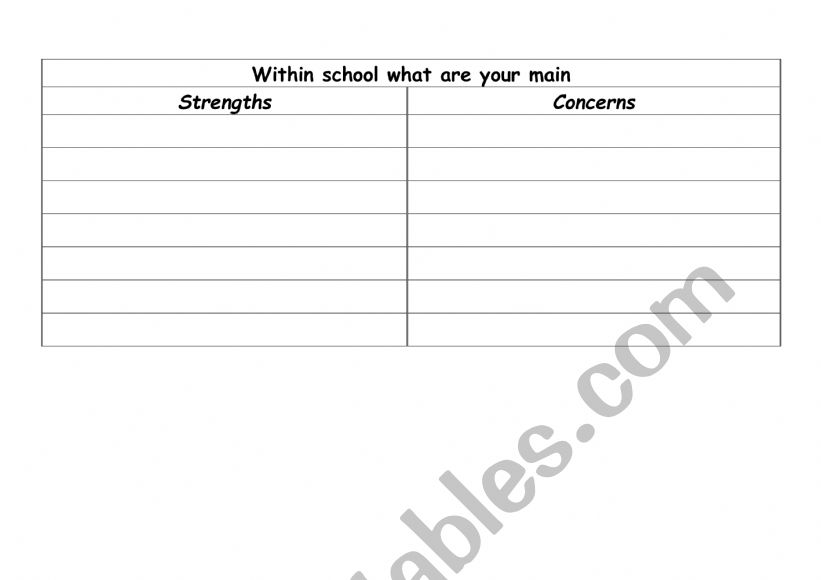 Get to know  worksheet