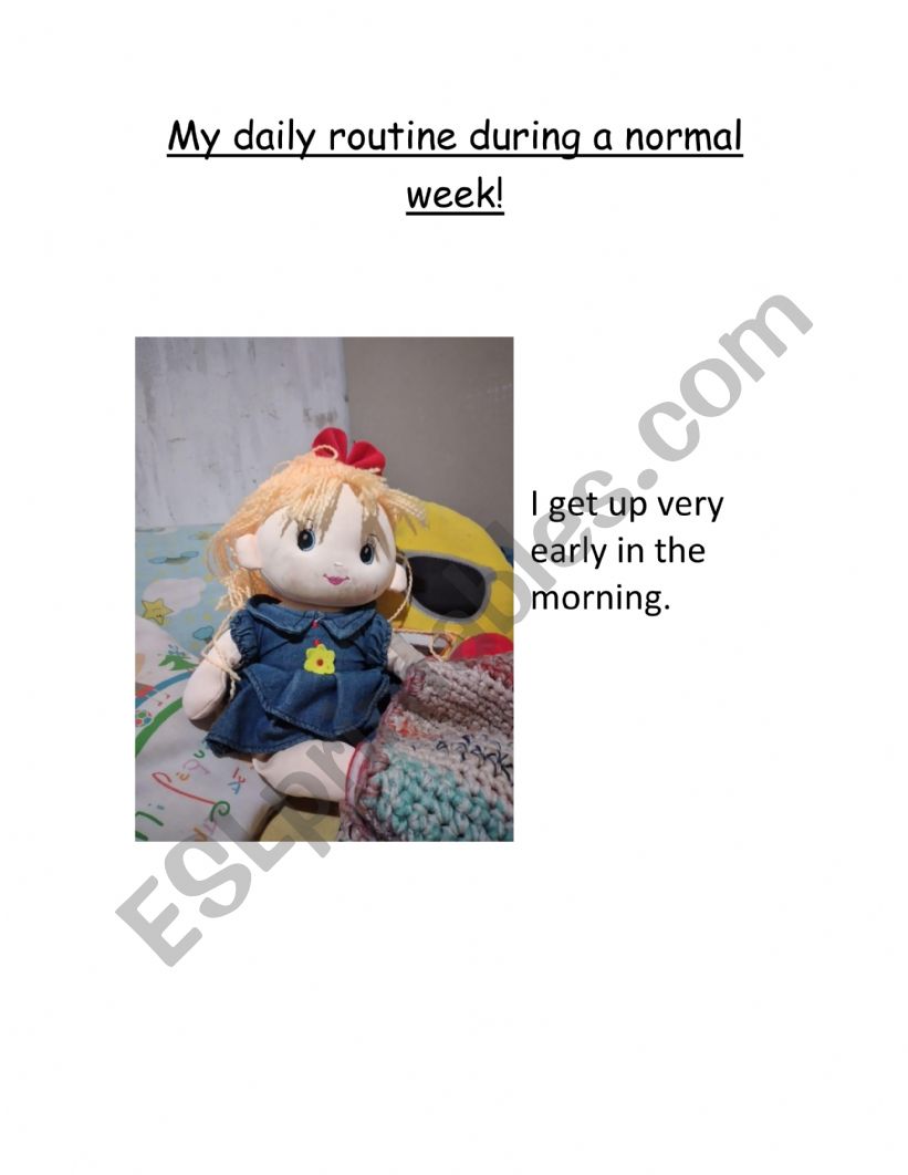 Daily Routine worksheet