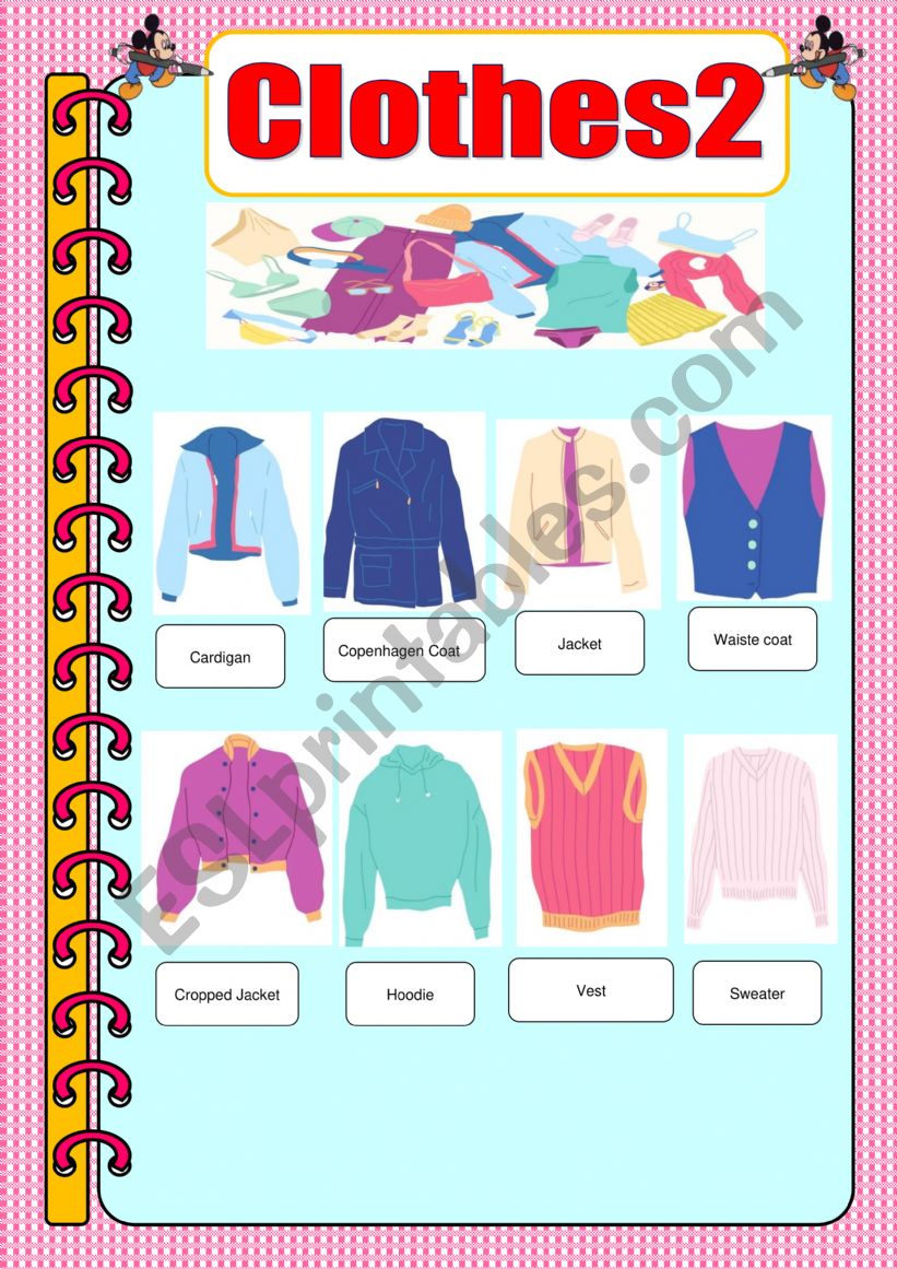 Learning Clothes 2 worksheet
