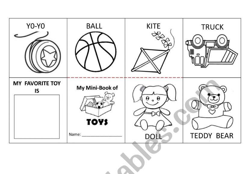 TOYS worksheet