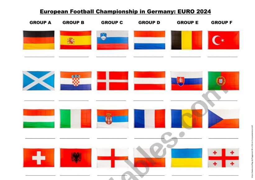 countries of the European Football Championship 2024