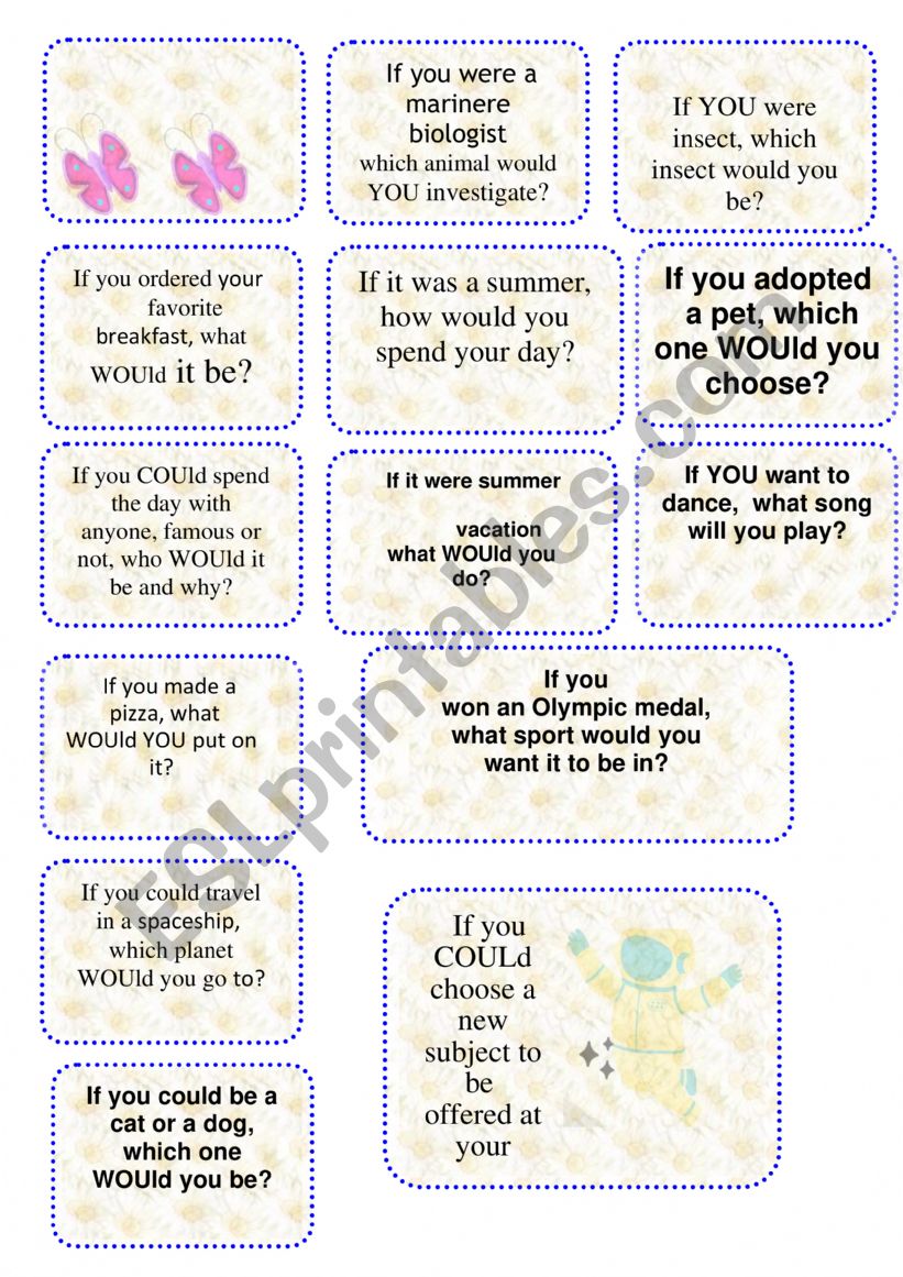 Second conditional worksheet