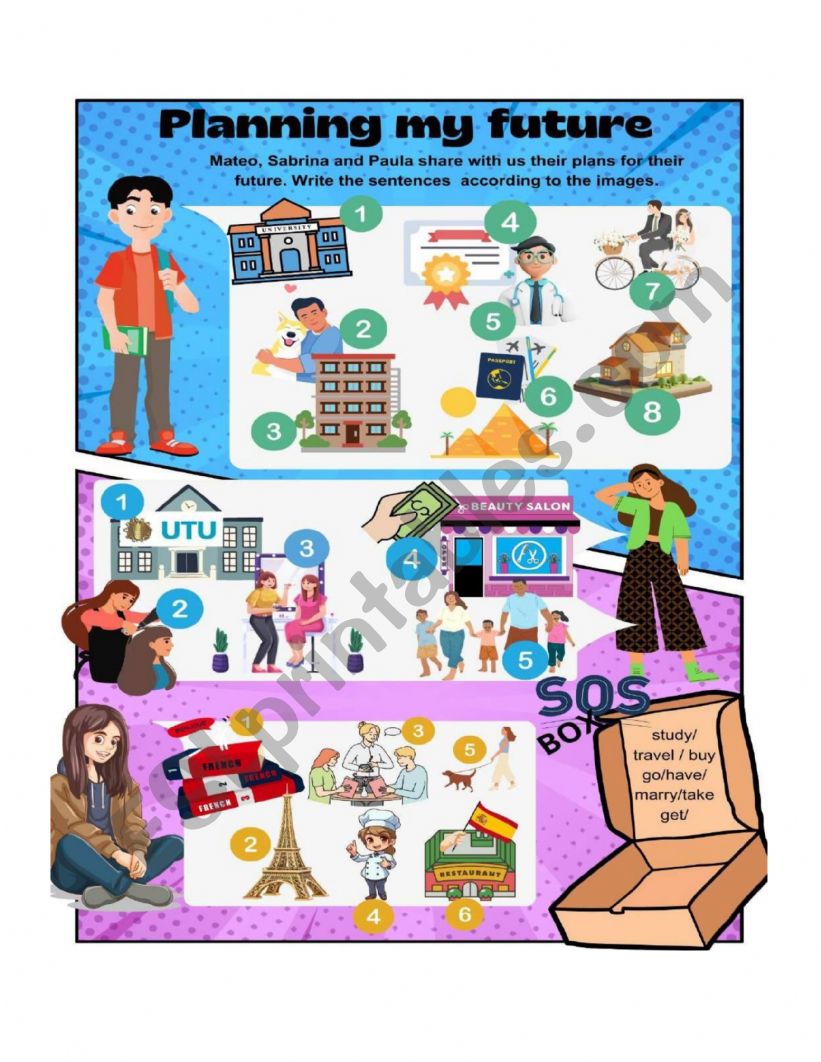 Planning my future worksheet