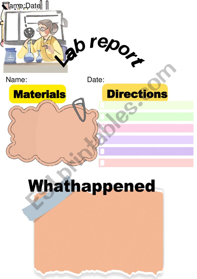 Lab report worksheet