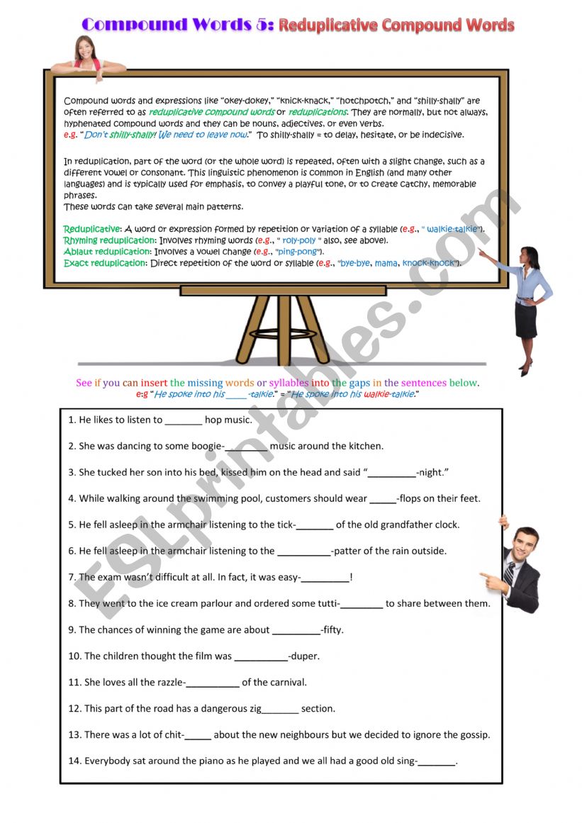 Compound Words 5: Reduplicative Compound Words
